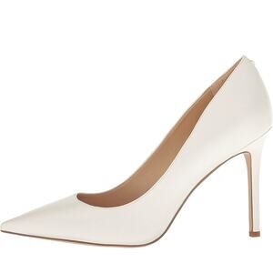 Sam Edelman Women’s Hazel Pointed Toe Pump – Black Leather, Size 7.5 W Shoes